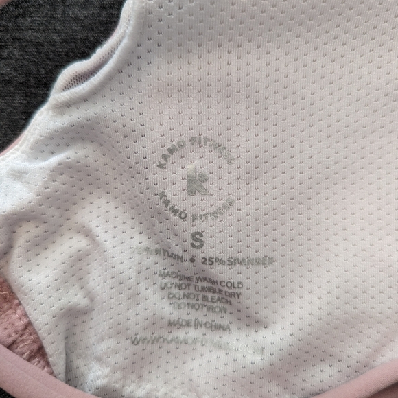 Kamo Fitness Iris Strappy Back Crop Sports Bra / Small / Dusty Rose - Picture 5 of 5